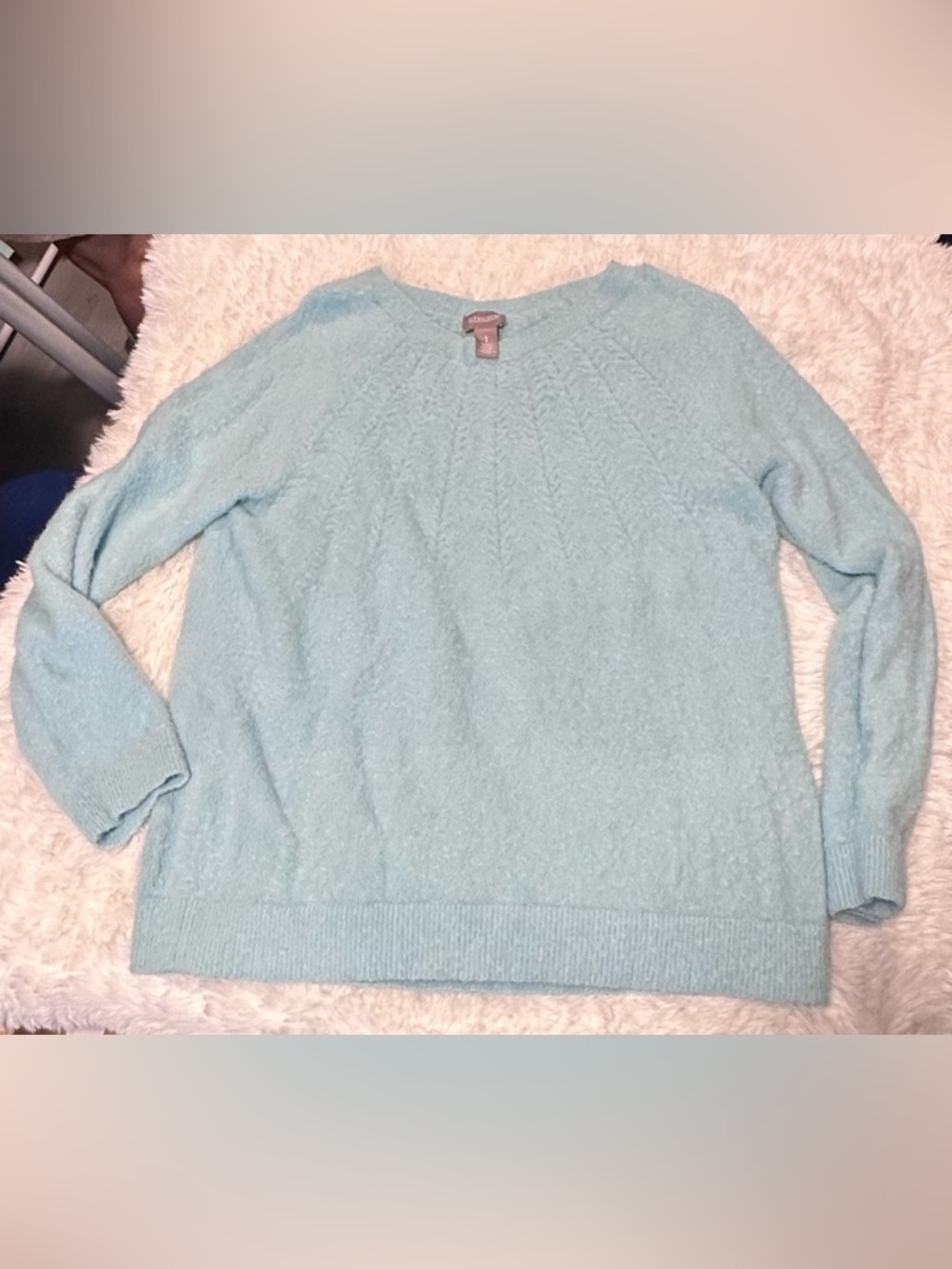 Chico's Light Blue Knit Sweater